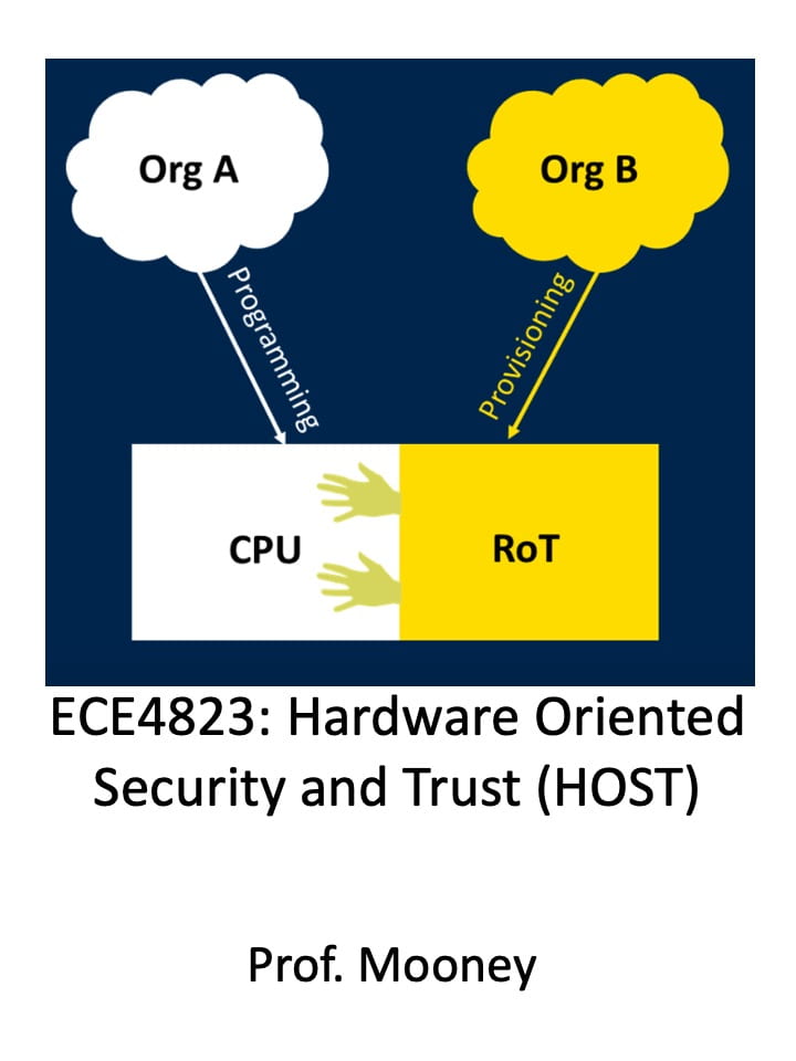 ECE 4823: Hardware Oriented Security and Trust (HOST)