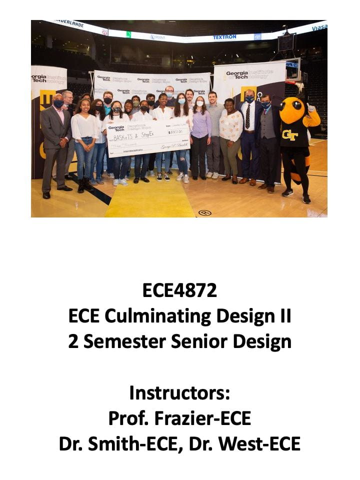 2022 Fall ECE4872: ECE Culminating Design II 2 Semester Senior Design