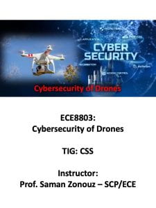 ECE8803: Cybersecurity of Drones