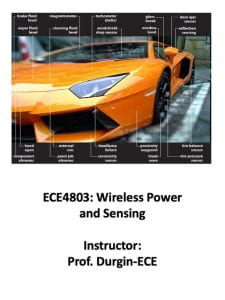Spring 2024: ECE4803: Wireless Power and Sensing